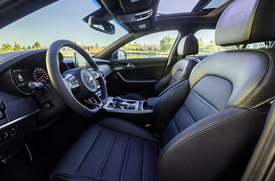 interior kia stinger