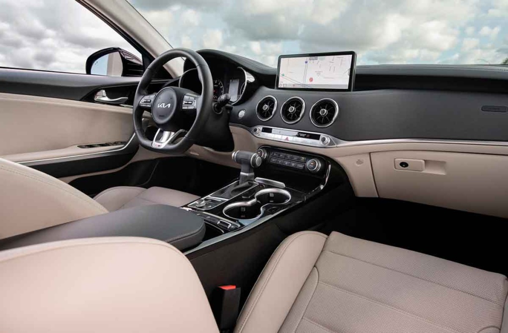 interior kia stinger 2022