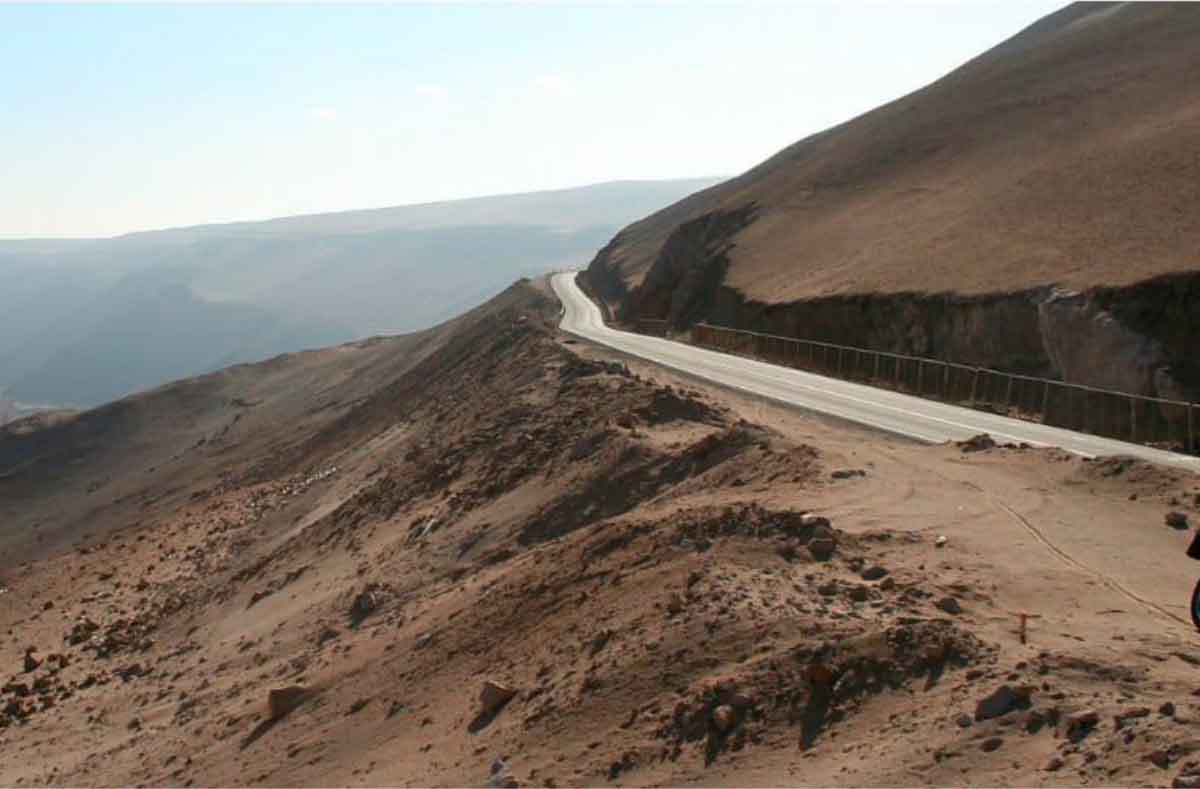 Carretera de Arica a Iquique Chile