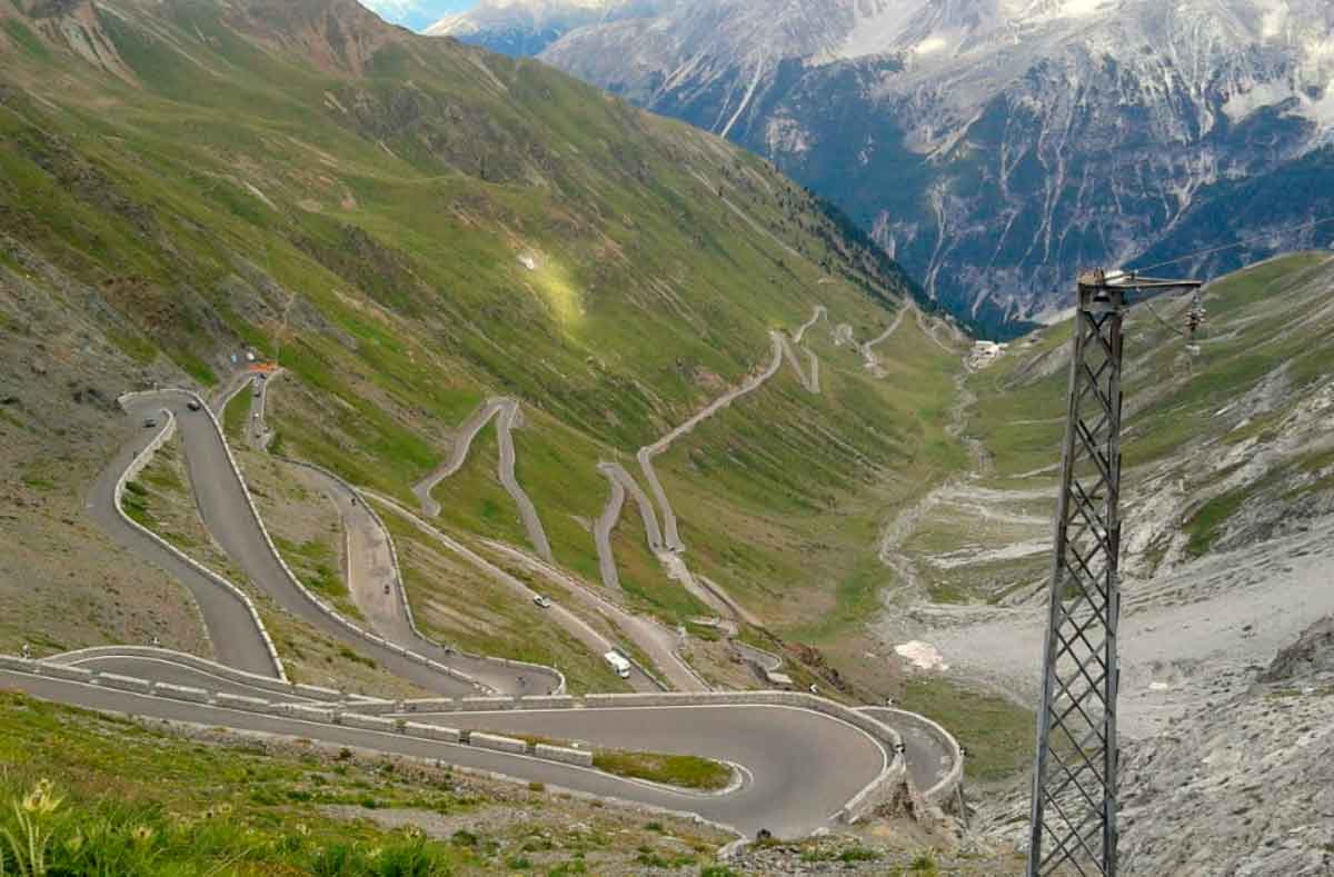 El paso Stelvio, Italia