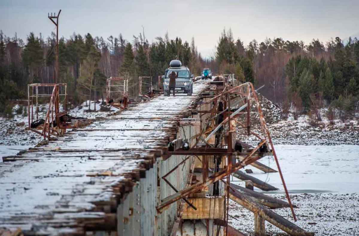 Puente Kuandinsky, Siberia