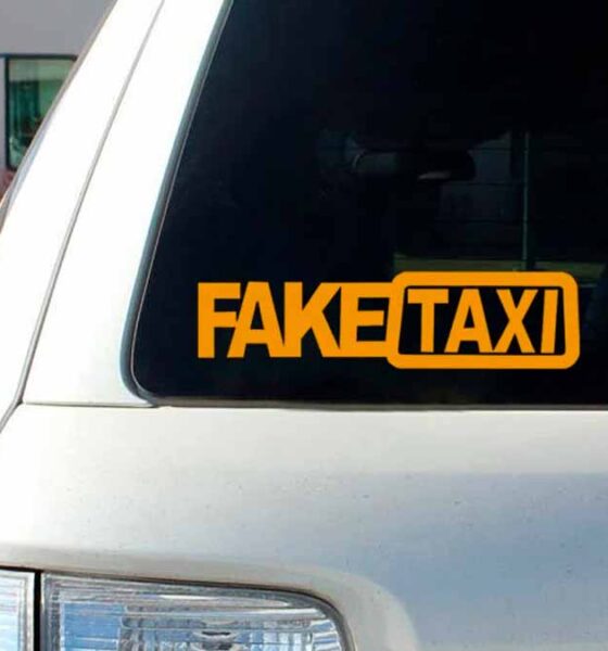 fake taxi sticker auto